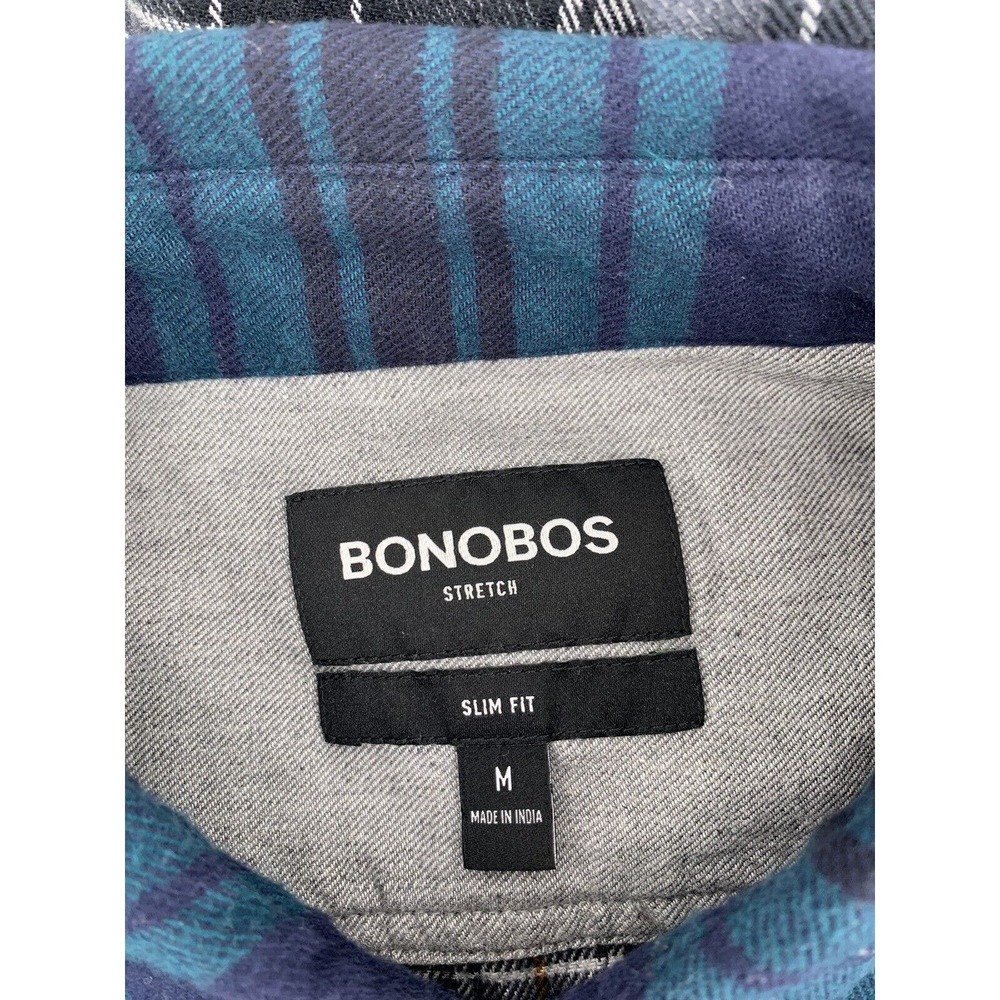 Bonobos Patchwork Flannel Multicolor Slim Fit Shi… - image 7